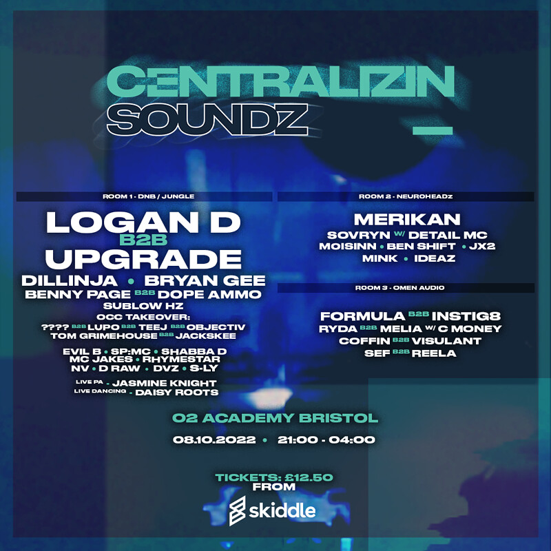 Centralzin Soundz W/ Logan D, Upgrade, Bryan Gee at O2 Academy