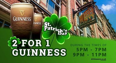 St Patricks Day Special 2-4-1 Guinness &Music at Old Fish Market