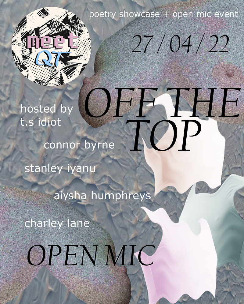 OFF THE TOP: poetry night & trans fundraiser at Online