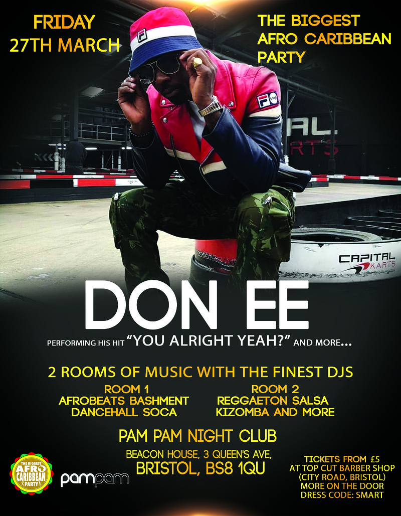 DON EE at the Biggest Afro Caribbean Party at Pam Pam