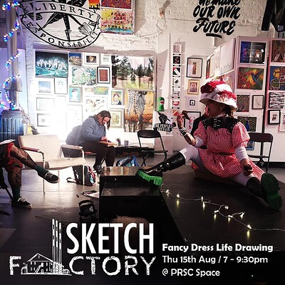 Sketch Factory LIFE DRAWING Extravaganza at PRSC