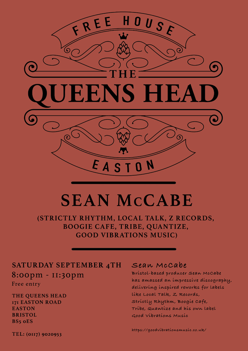 Sean McCabe at Queens Head Easton