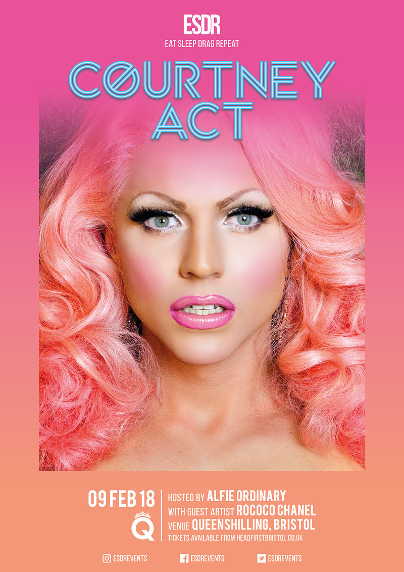 ESDR Presents Courtney Act at Queenshilling