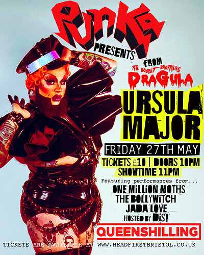 Punka Presents: URSULA MAJOR at Queenshilling in Bristol