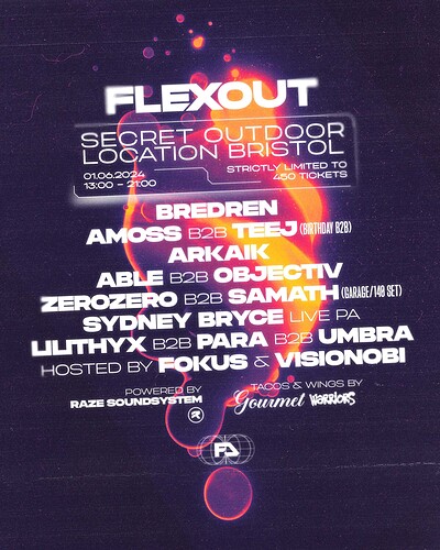 Flexout Bristol at Secret Location