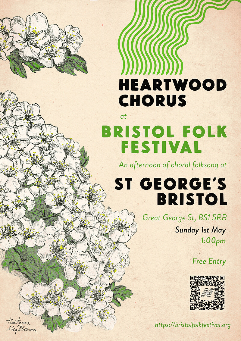 Heartwood Chorus at Bristol Folk Festival at St George's Bristol