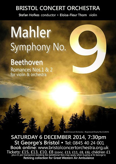 Mahler Symphony No.9 at St George&#039;s Bristol