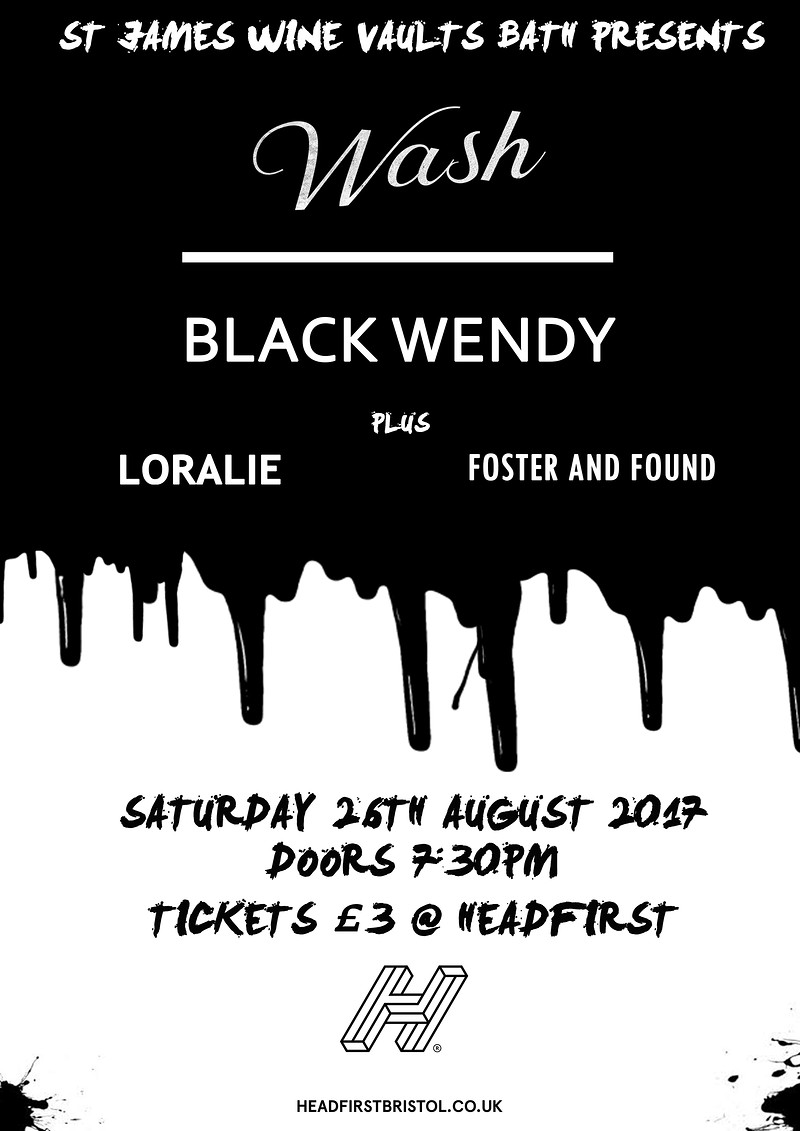 Wash with Black Wendy - Loralie - Foster and Found at St James Wine Vaults