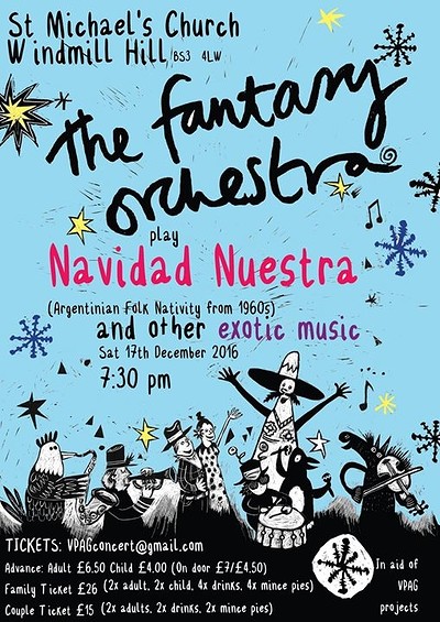 The Fantasy Orchestra play Navidad Nuest at St Michael's Church Windmill Hill BS3 4LW