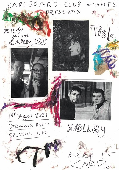 Cardboard Club w/ Tisla, RRS & Molloy (LIVE) at Strange Brew in Bristol