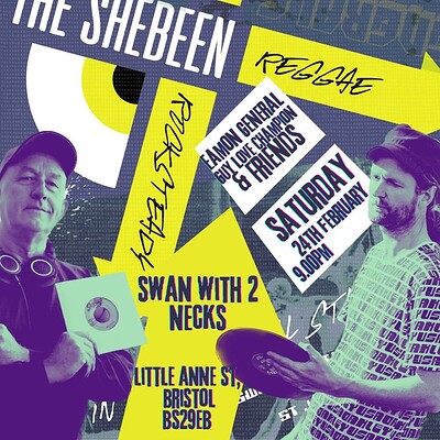 Shebeen Reggae Night at Swan with two necks