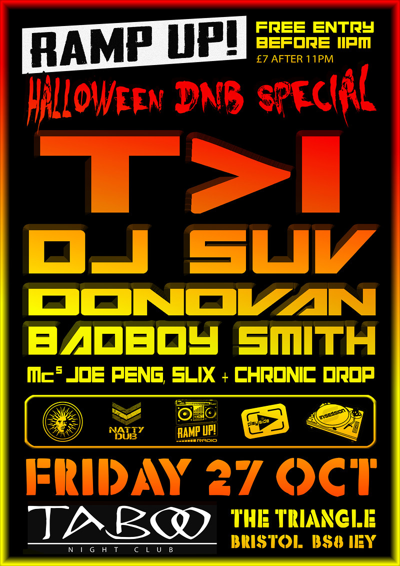 Ramp-Up presents the Halloween DNB special at Taboo Nightclub