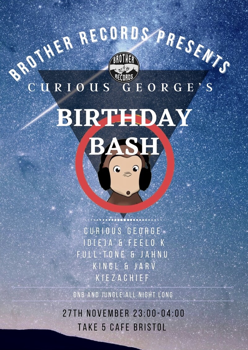Brother Records: Curious George’s Birthday Bash at Take Five Cafe