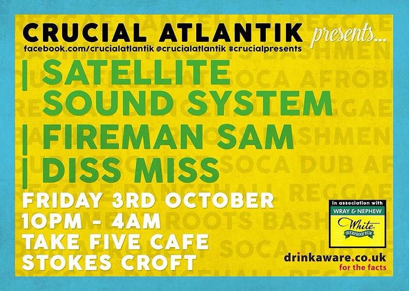 Crucial Atlantik Presents: at Take 5 Cafe, Stokes Croft