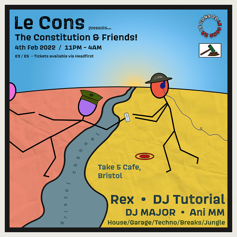 Le Cons presents: The Constitution & Friends at Take Five Cafe