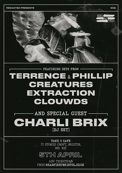 Redacted: 002 - Terrence & Phillip, Charli Brix at Take Five Cafe