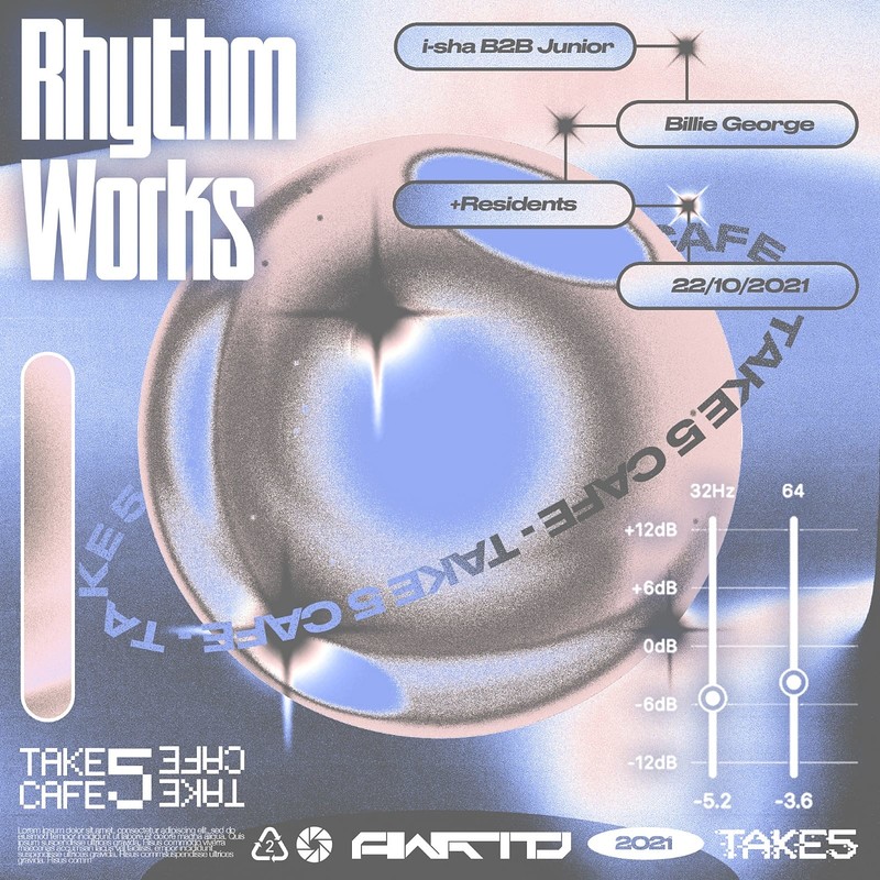 Rhythm Works W/ i-sha B2B Junior + Billie George at Take Five Cafe