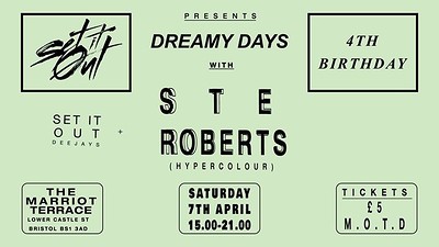 Set It Out 4th Birthday w/ Ste Roberts at TBA