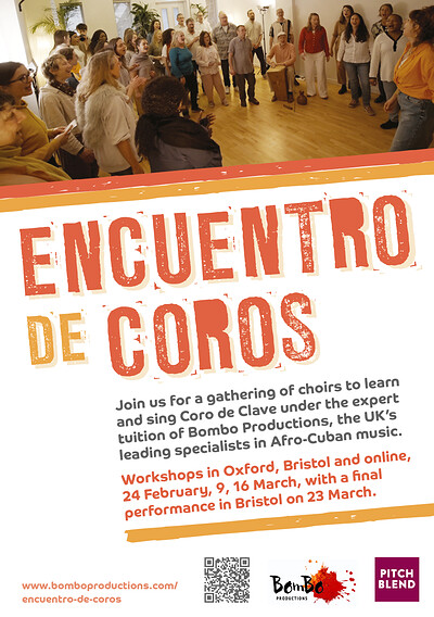 Afro-Cuban singing workshops and scratch choir at TBC