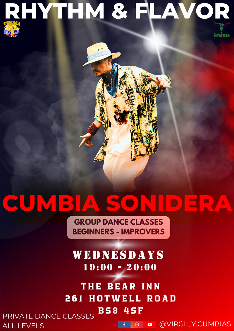 Cumbia Sonidera group dance classes at The Bear Inn pub Bristol