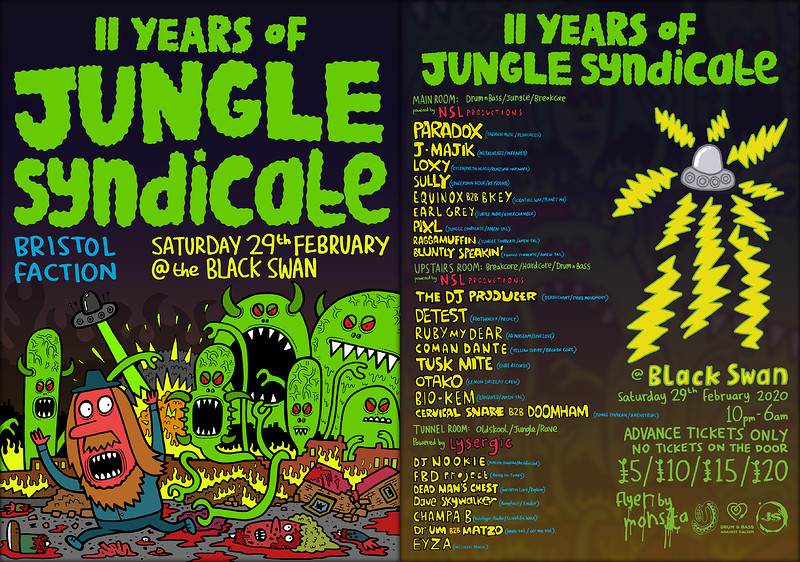 11 Years of Jungle The Black Swan – Headfirst Bristol