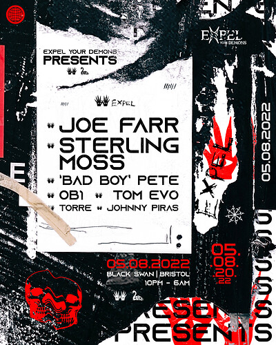 EYD pres. Joe Farr + Sterling Moss at Black Swan at The Black Swan in Bristol