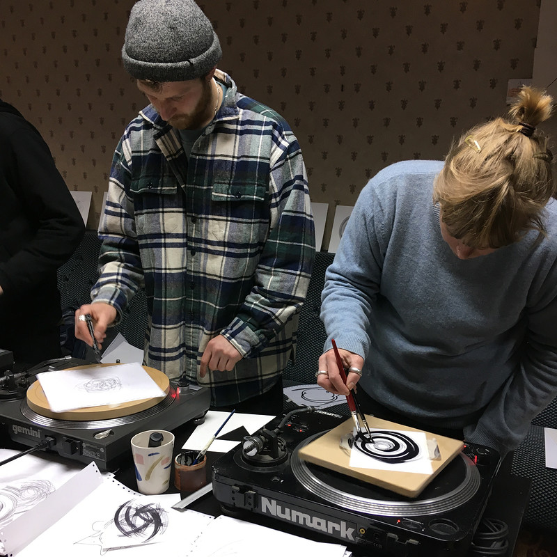 Copper sounds' WAX record making workshop at The Brunswick Club