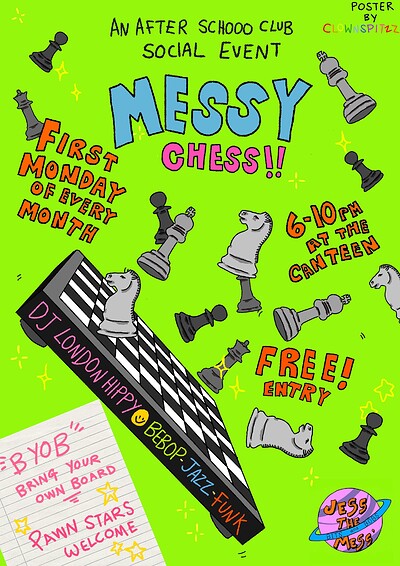 After Schooo Club Presents: Messy Chess! at The Canteen in Bristol