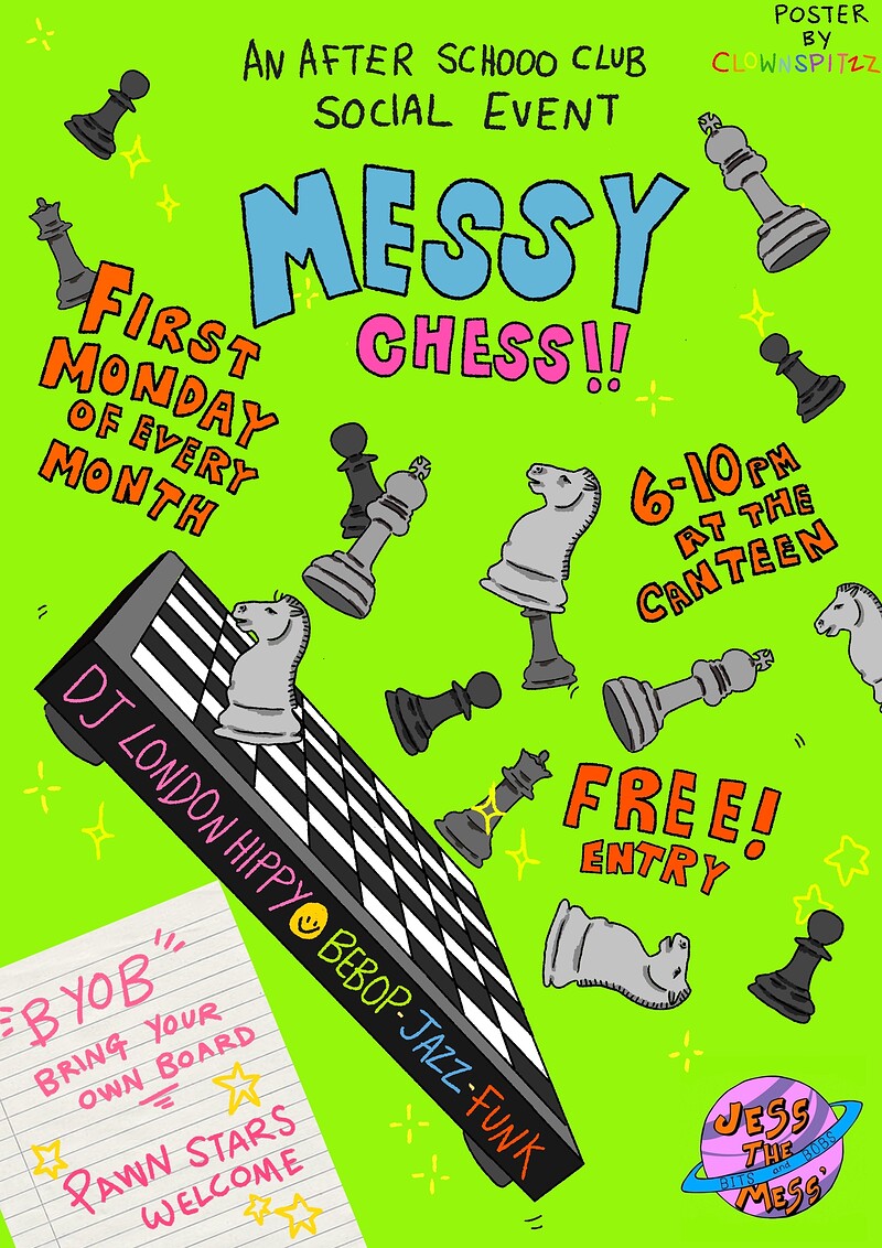 After Schooo Club Presents: Messy Chess at The Canteen