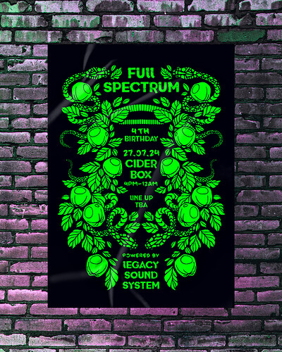 Full Spectrum's 4th Birthday - Lineup TBA at The Cider Box Tap Room