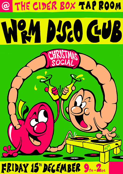 Worm Disco Club Christmas Party at The Cider Box Tap Room