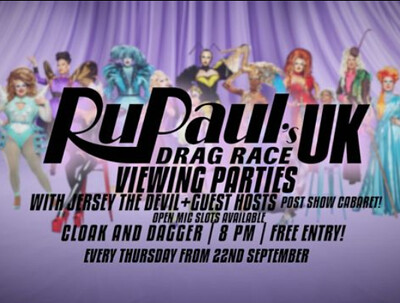Drag Race UK Viewing Party at The Cloak and Dagger