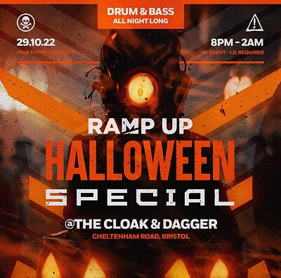 Free Entry- Halloween Ramp Up Special at The Cloak and Dagger