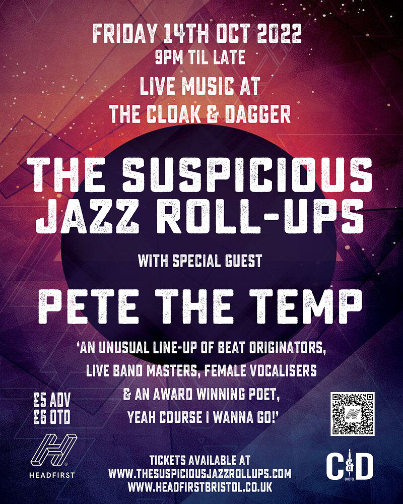The Suspicious Jazz Roll-Ups & Pete The Temp at The Cloak and Dagger