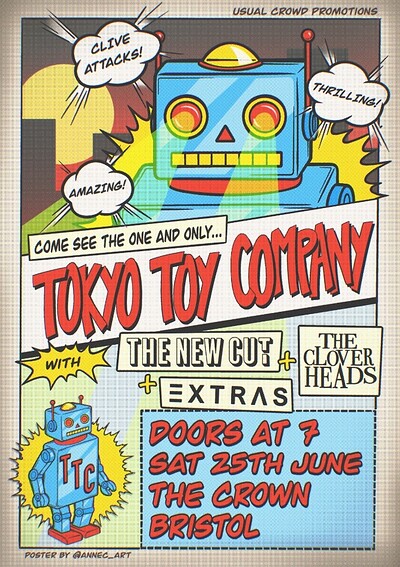 Tokyo Toy Company Headline at The Crown- Bristol