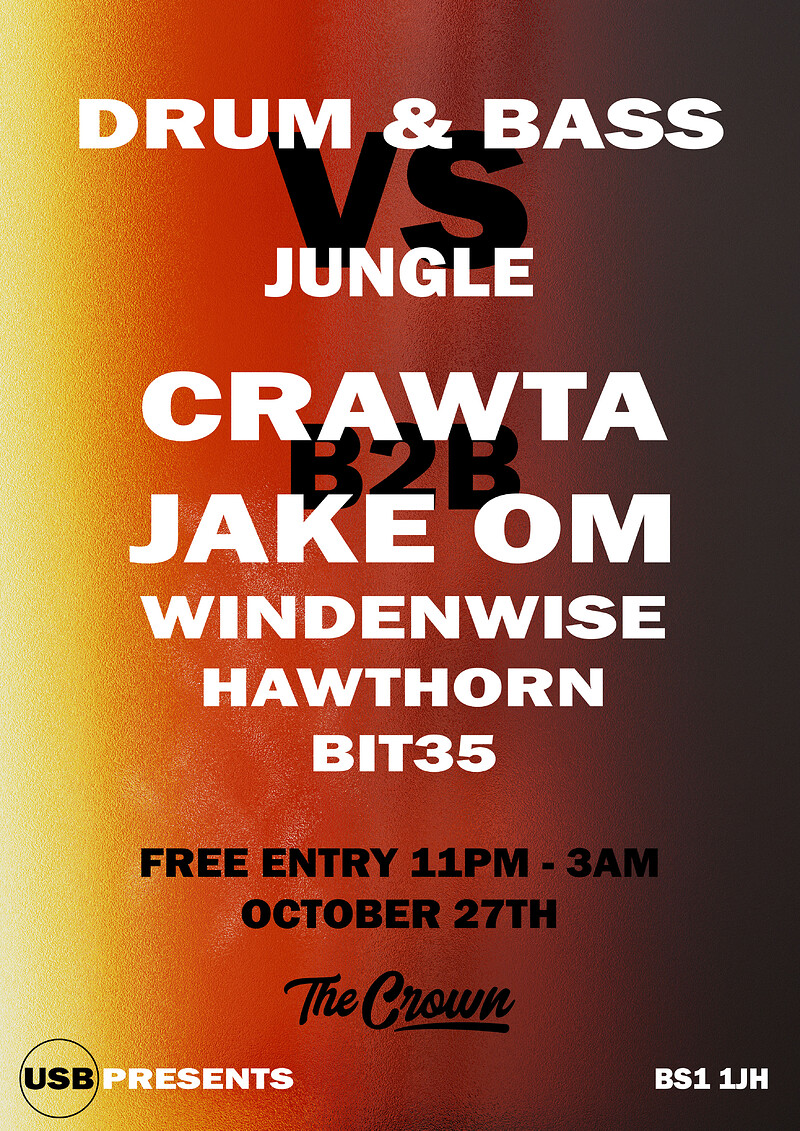 Drum and Bass vs Jungle at The Crown