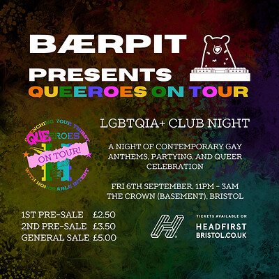 QUEEROES ON TOUR: LGBTQIA+ CLUB NIGHT W/ BÆRPIT at The Crown