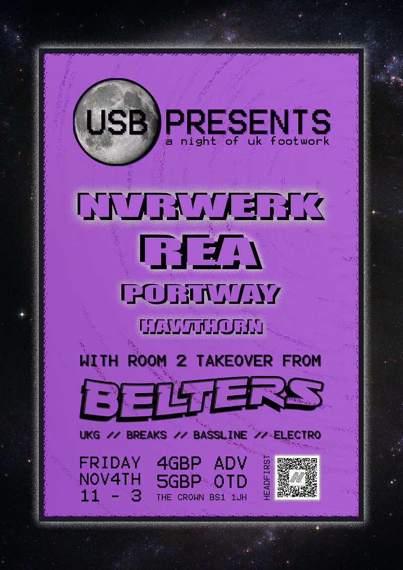 USB Presents: NVRWERK & Belters at The Crown