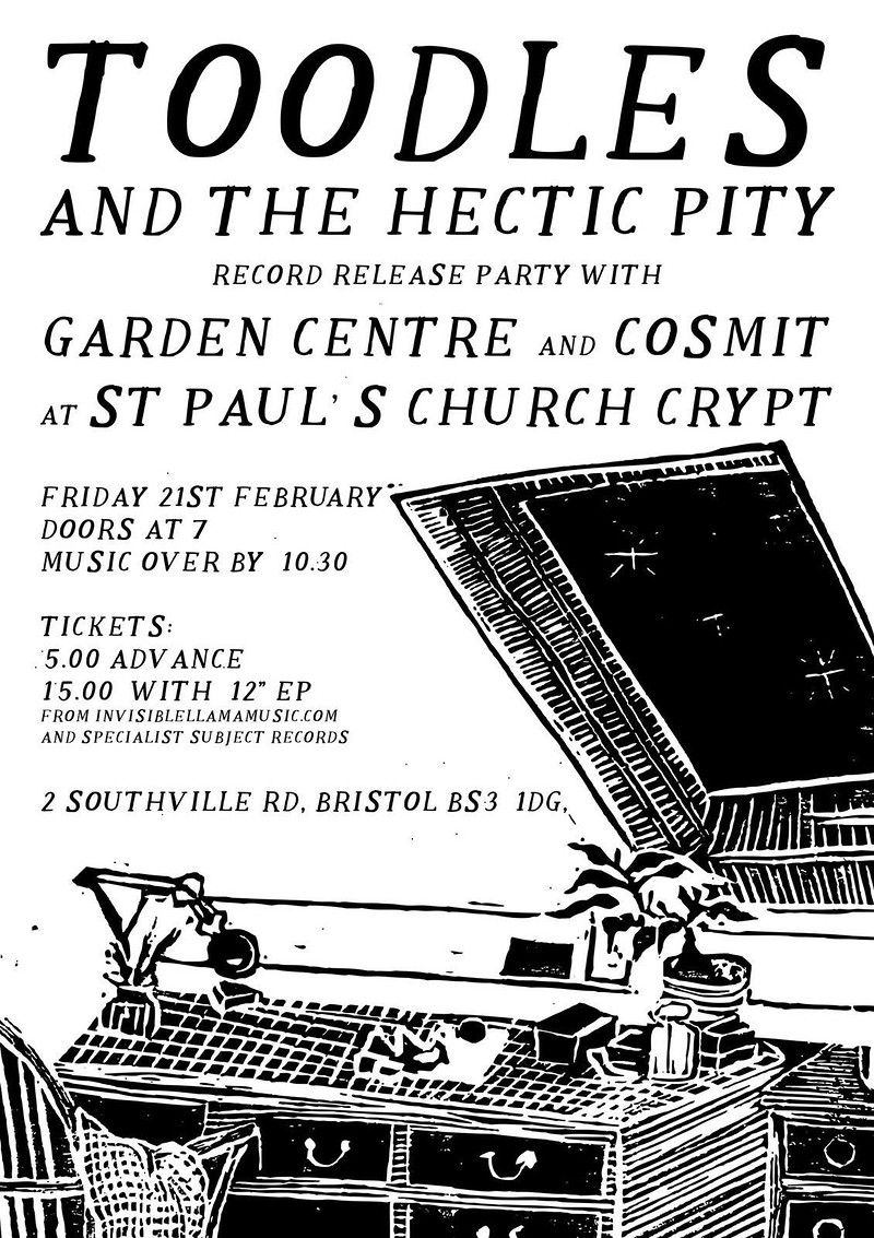 Toodles & The Hectic Pity EP Launch Party at The Crypt, St. Paul's Church Southville