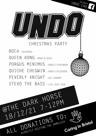 UNDO Christmas Party at The Dark Horse in Bristol