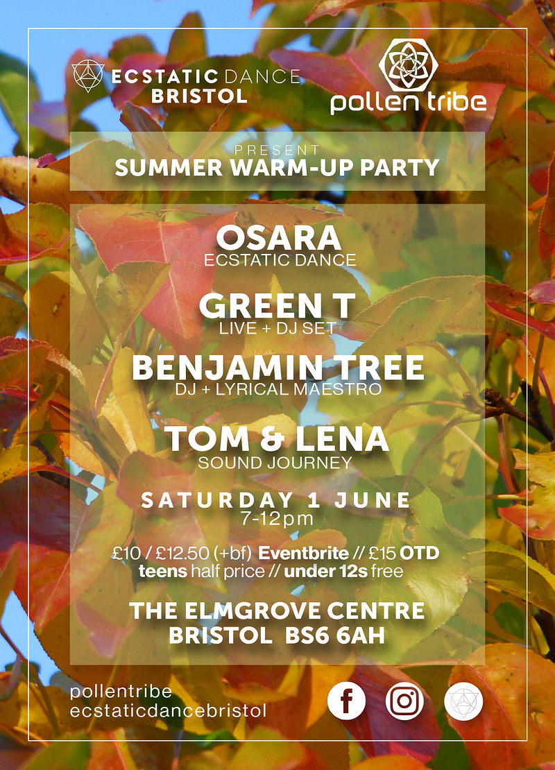Ecstatic Dance Bristol: Summer Warm-Up Party at The Elmgrove Centre
