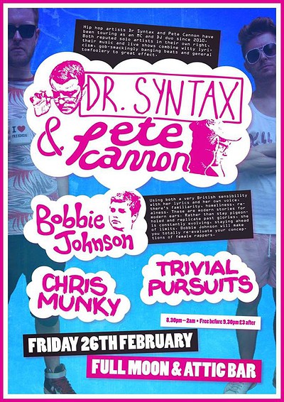 Dr Syntax & Pete Cannon at The Attic Bar