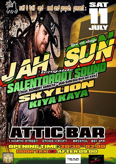 Jah Sun at The Attic Bar