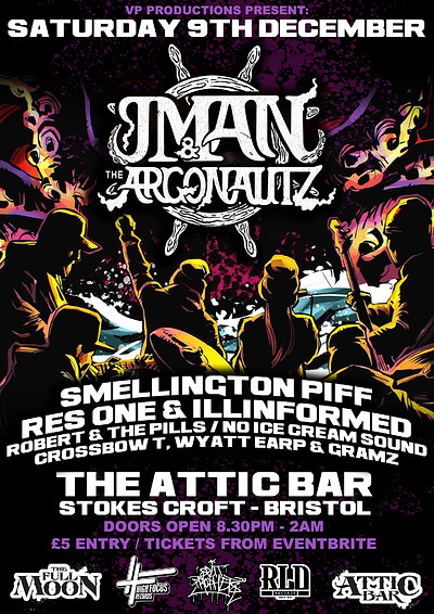 Jman & The Argonautz at The Full Moon & Attic Bar