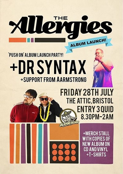 The Allergies Album Launch with Dr Syntax at The Attic Bar