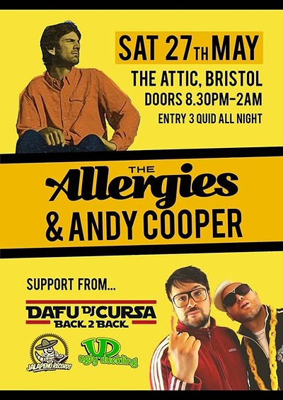 The Allergies & Andy Cooper at The Attic Bar