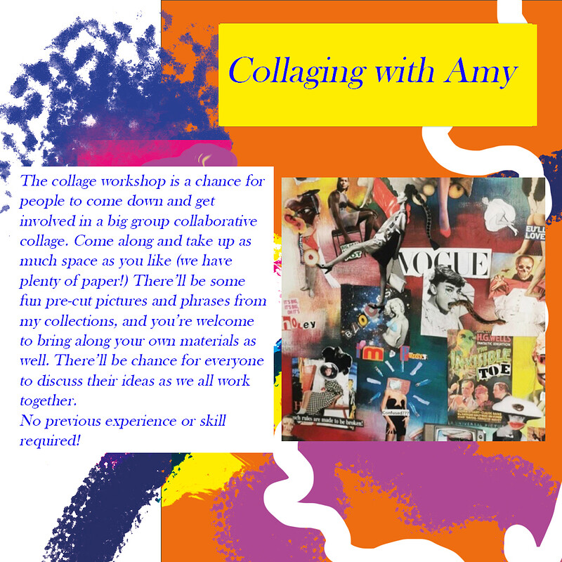 Collaging with Amy xx at The Galleries, Broadmead