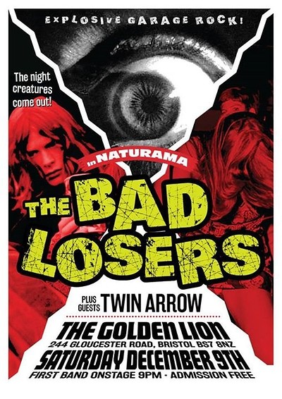 The Bad Losers plus Twin Arrow at The Golden Lion