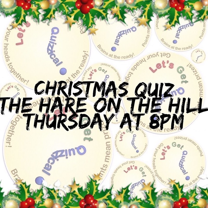 The Hare on the Hill Christmas pub quiz at The Hare on the Hill