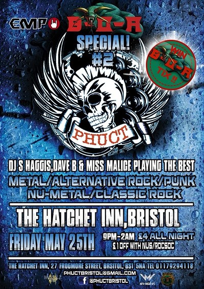 PHUCT - Bristols Rock Metal Alternative at The Hatchet